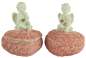 Preview: 2er Set Lieblicher Engel Herzdose ca. 13 cm - Dekoration